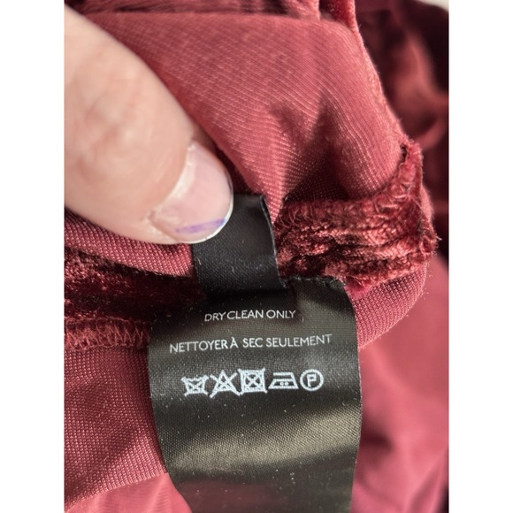 Anthropologie Somerset Maxi Dress XS Small Red Velvet Party Going Out Boho Chic - Picture 4 of 7